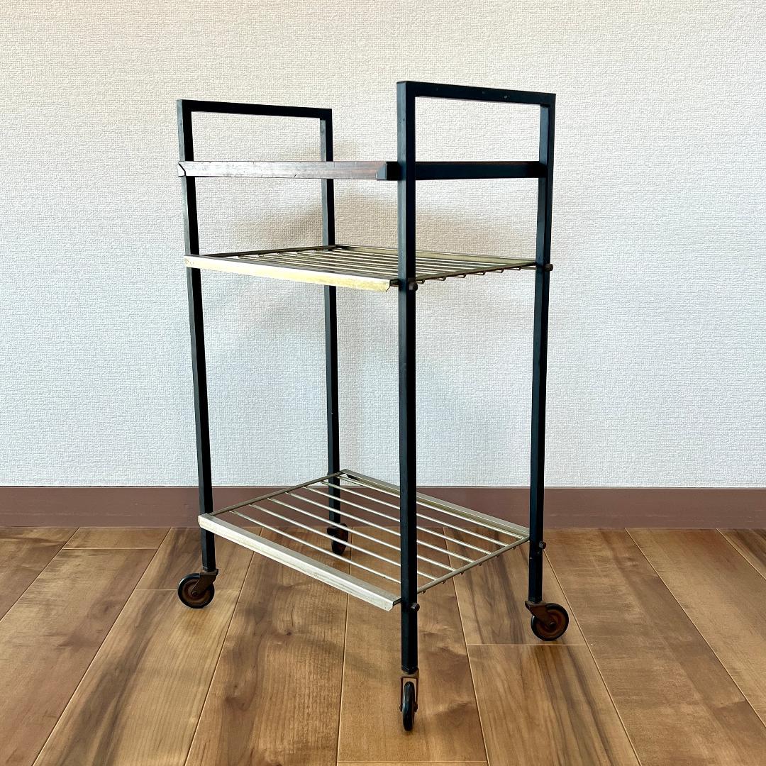 サイドテーブル オランダ製 ミッドセンチュリー キッチンワゴン カートワゴン