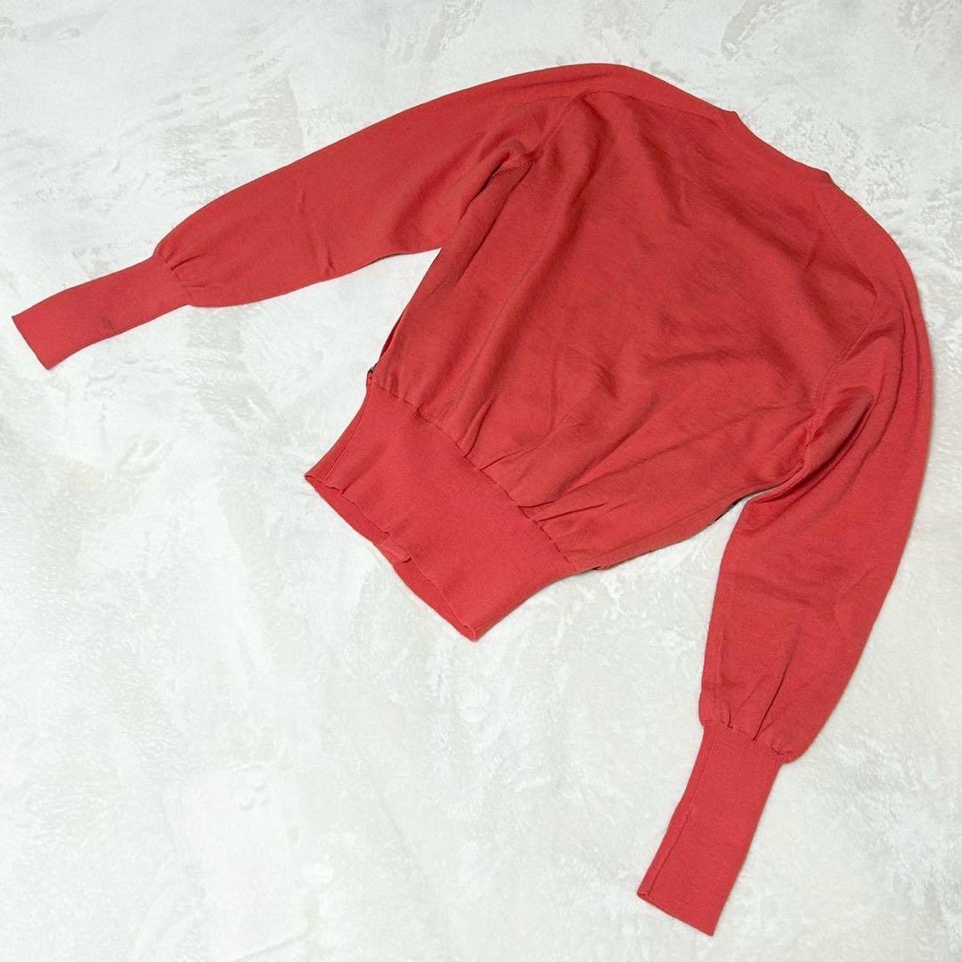 ★美品★エルメス　カーディガン　スカーフ柄　カレ　シルク　金ボタン　セリエボタン