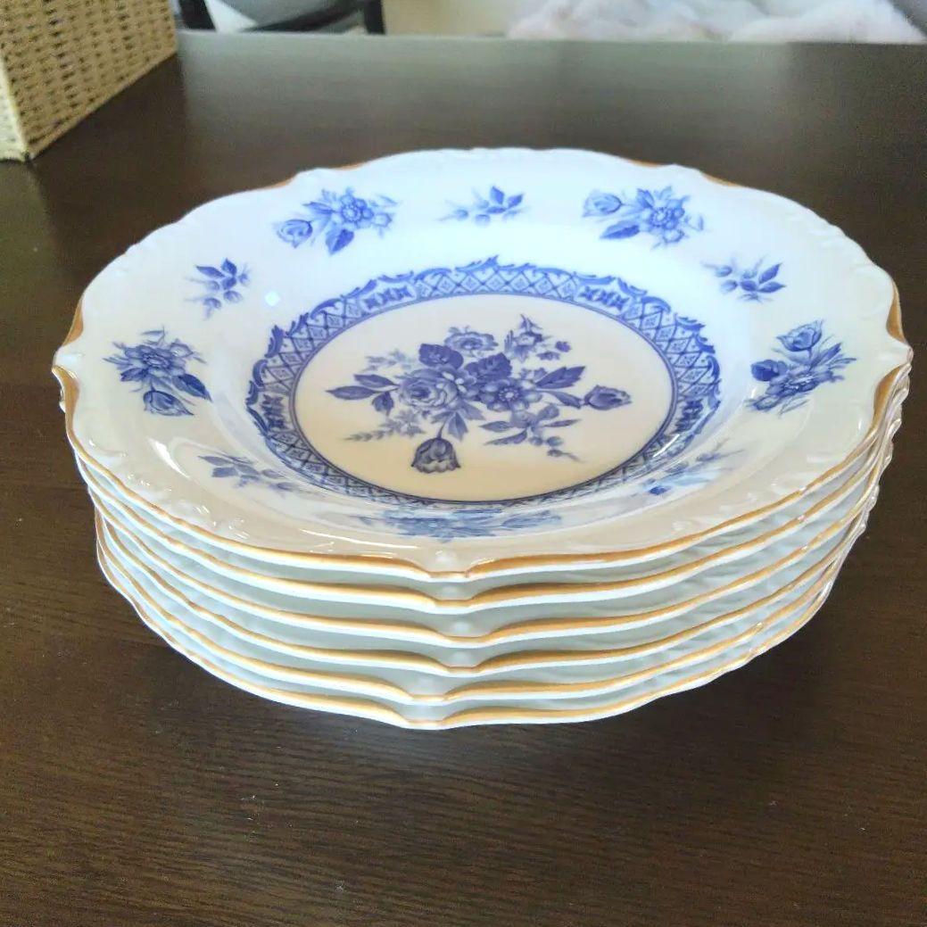 Rosary Yamato 花柄皿、FINE CHINA 1868