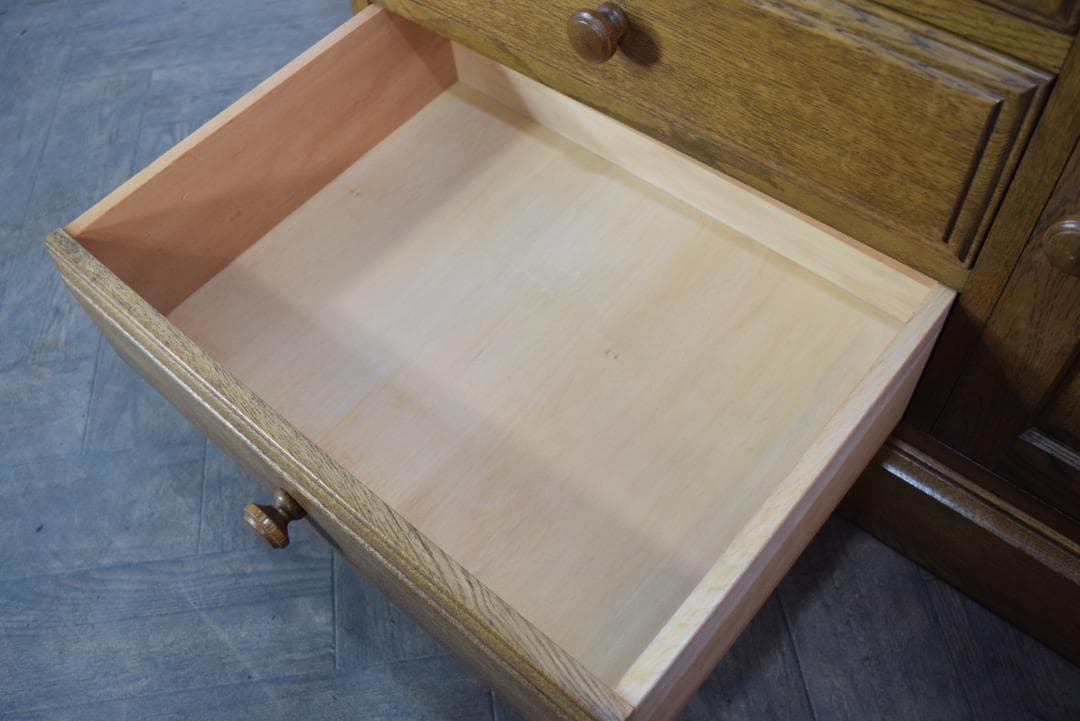 北海道旭川家具 和光 北海民芸 ライティングビューロー/デスク ナラ材