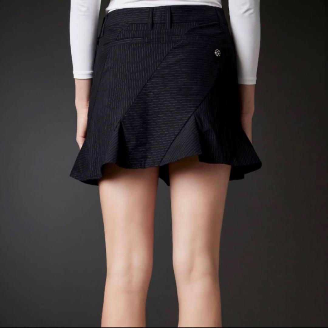 デサントゴルフ ストライプ柄 スカート SS 58 XS