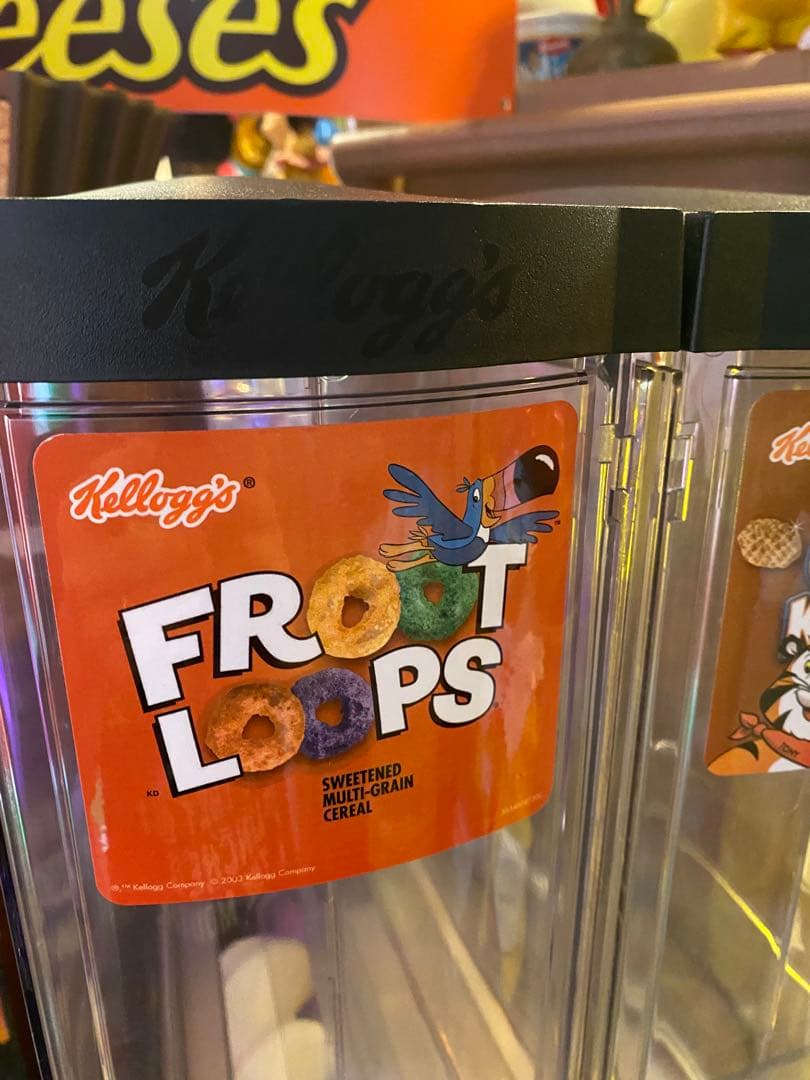 激レア！ケロッグ　シリアルディスペンサー　大容量　アメリカ　ホテル　業務用