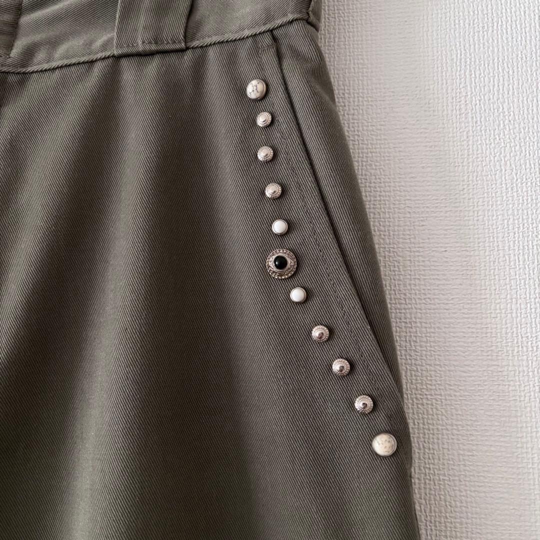 完売モデル TOGA × Dickies スタッズ ワイド パンツ