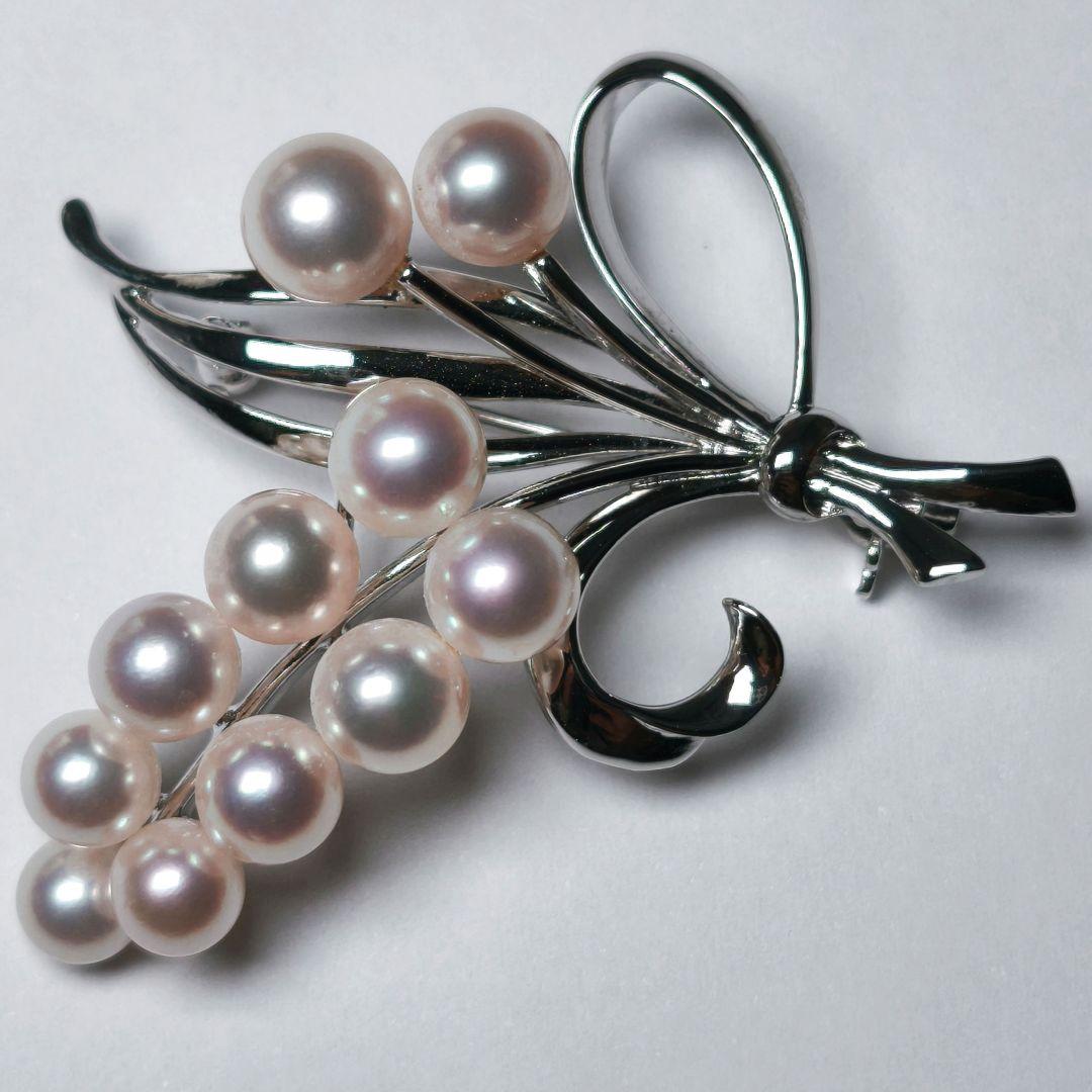 【美品 最高級】ミキモト ブローチ パール 花束 11珠 皇室御用達