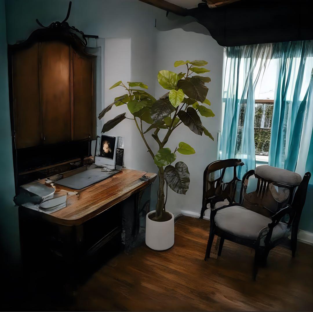 光触媒　人工観葉植物　ウォールグリーン　フェイクグリーン　ウンベラータポット10