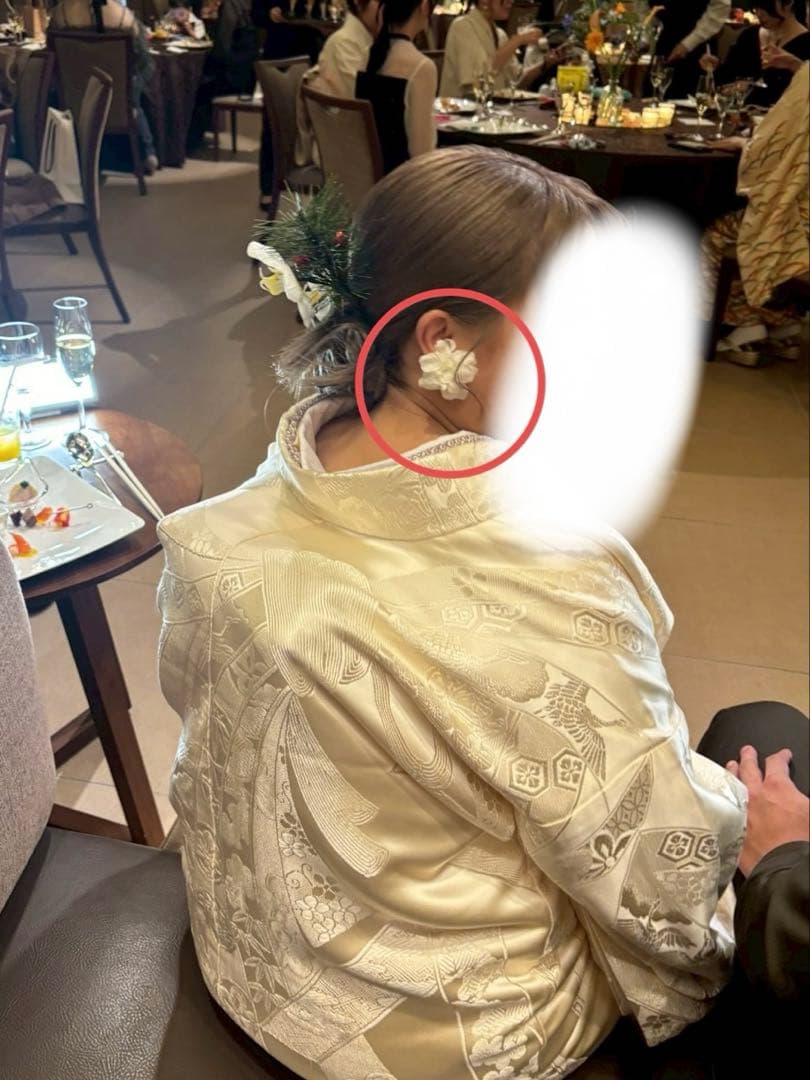 バレリーナブーケ ウェディングブーケ ブートニアセット ホワイト