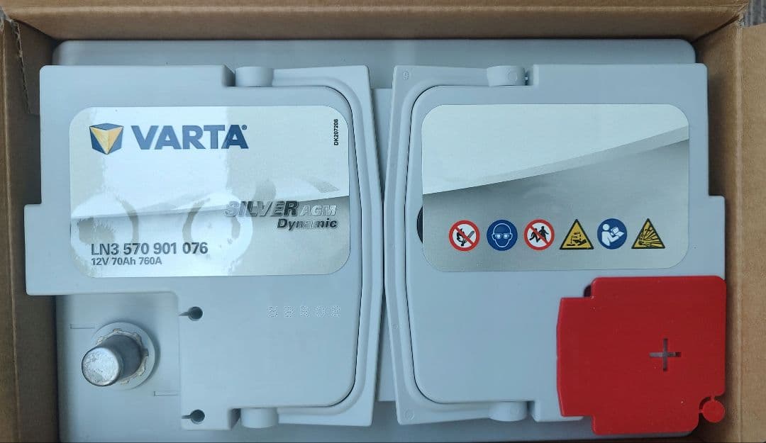 新品・未使用Varta バルタ カーバッテリー LN3 570 901 076