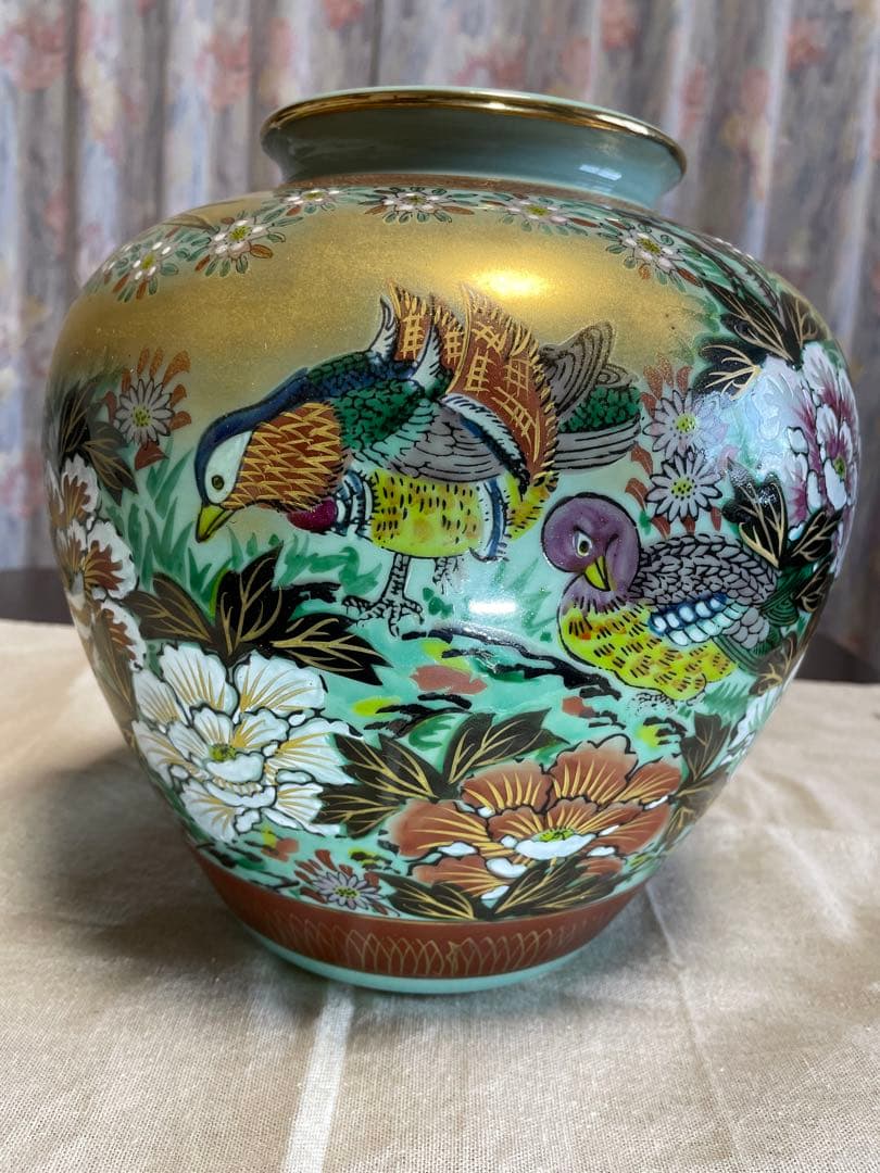 ☆九谷焼 勇峰作 花瓶☆