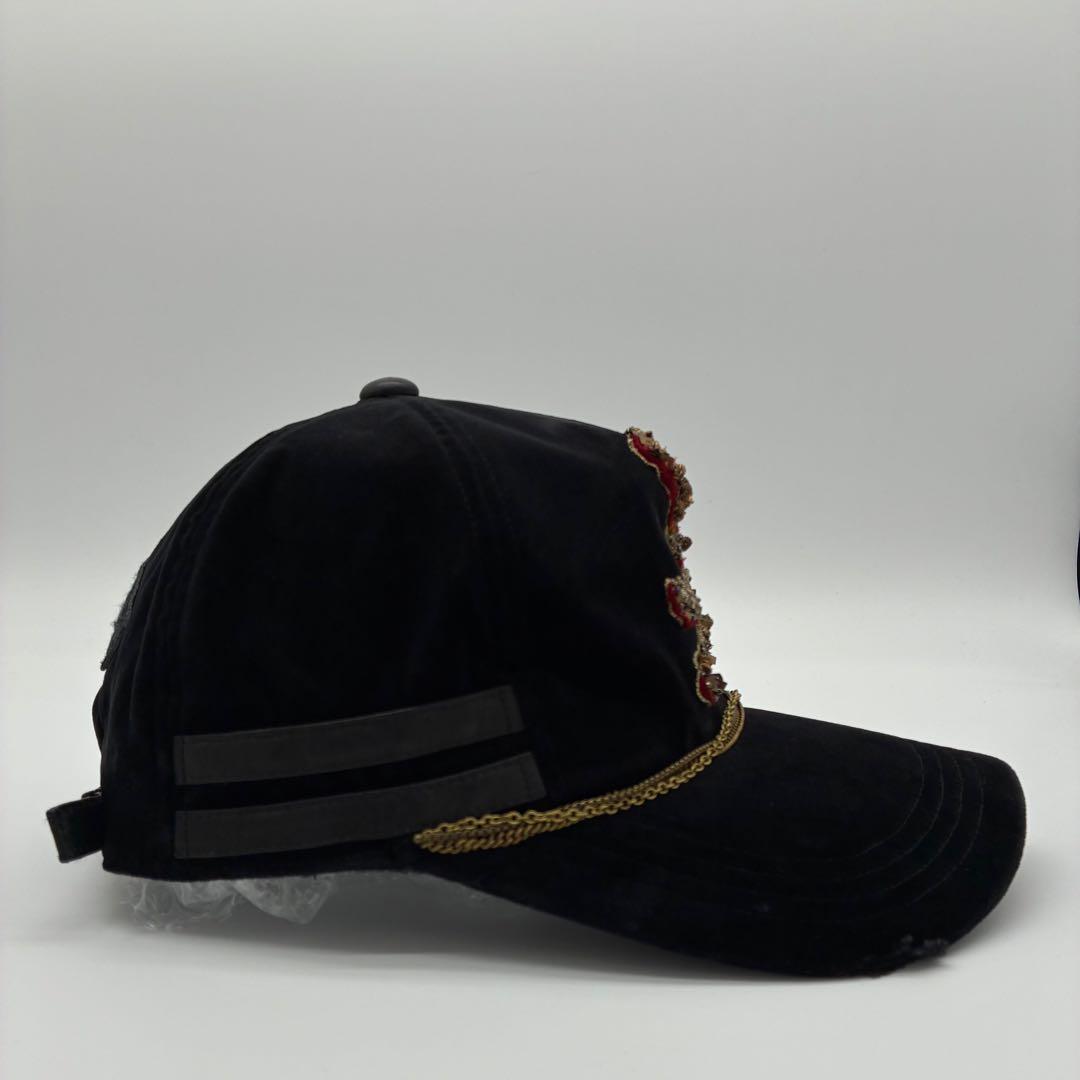 帽子 Special! 00s Roen Velour Skull Chain Cap