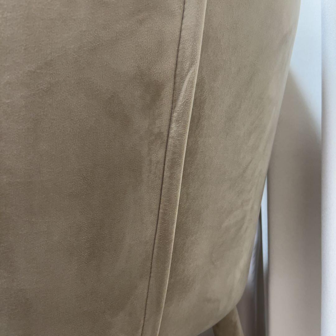 モーダエンカーサ■BANQUET バンケット チェア ベルベット調　グレージュ