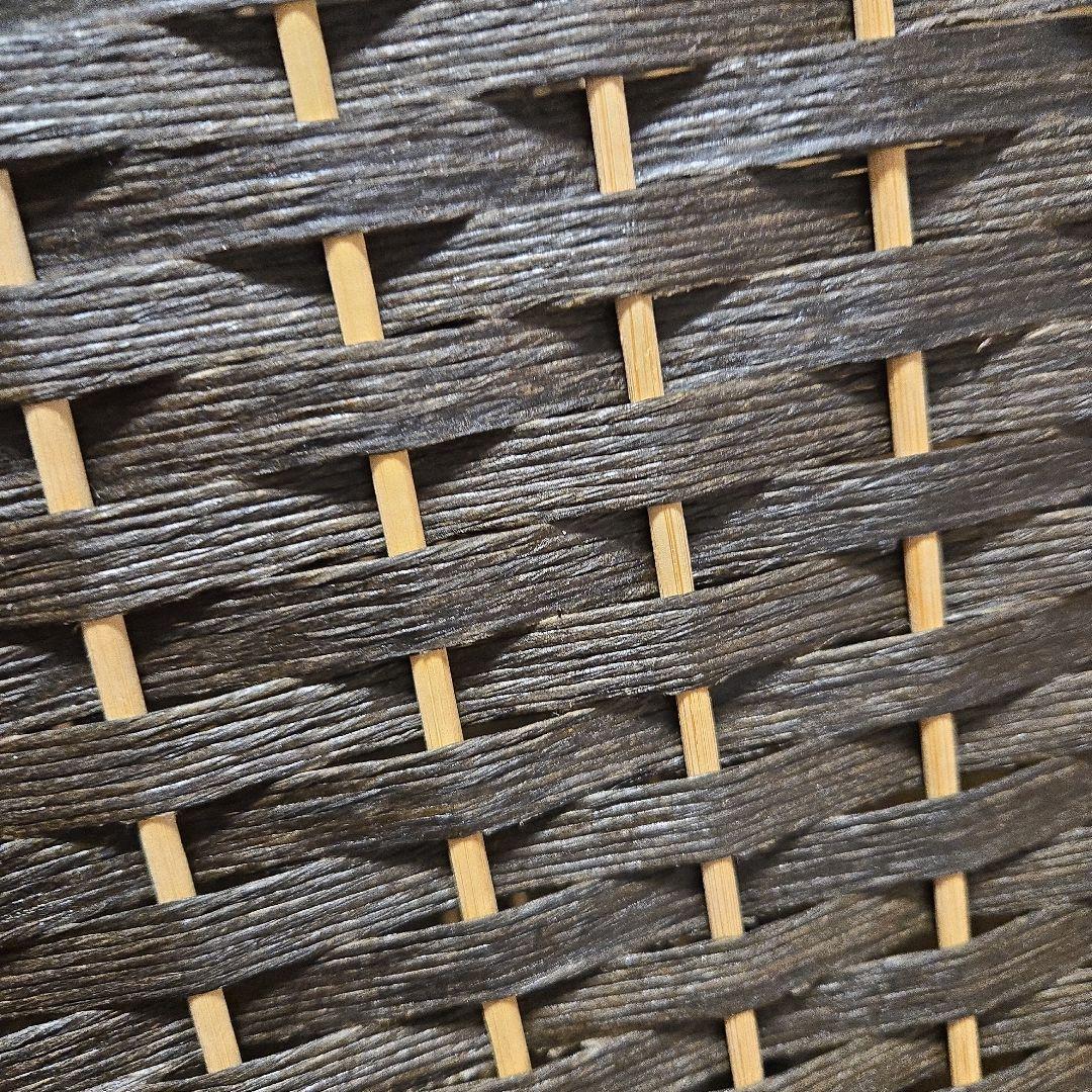 【送料込】ダークブラウン パーテーション ウィッカー風