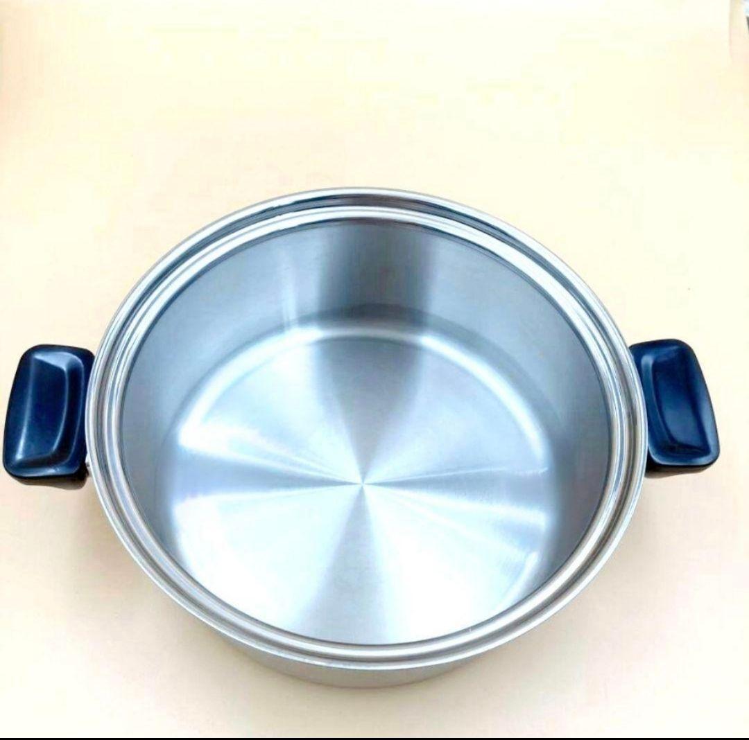 専用ビタクラフト ウルトラ 両手鍋5.5L NO.9506 蒸し器付き@