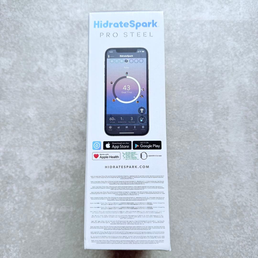 【hane様】HidrateSpark PRO STEEL シルバー 620ml