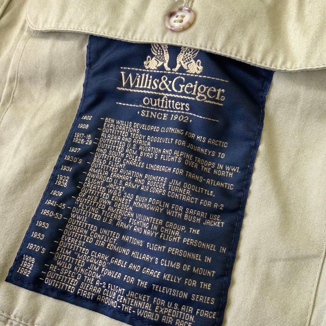 米国製 Willis& ウィリス＆ガイガー コットンベストMカーキ
