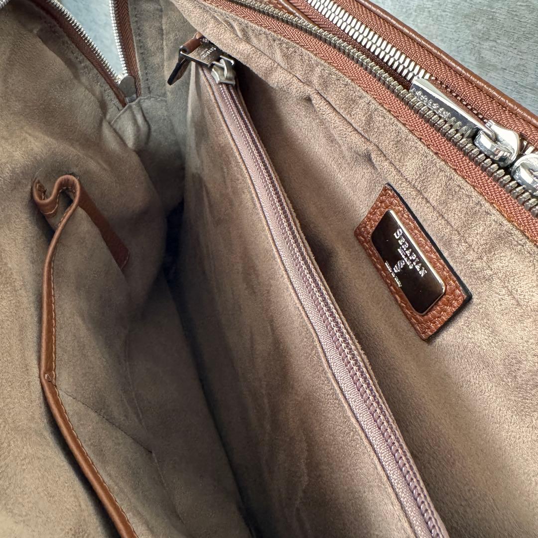 SERAPIAN カシミアレザー製 ラージ ブリーフケース セラピアン ブラウン