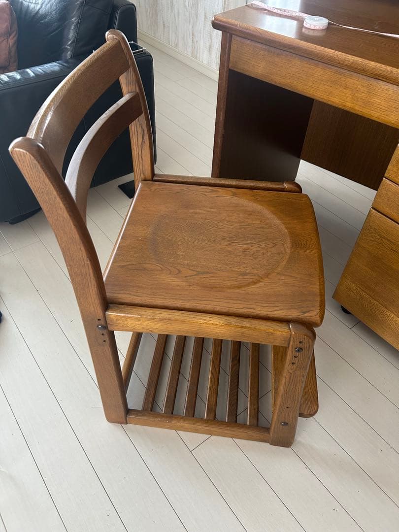 浜本工芸　学習机　本棚付き　袖机　フルセット　USED 皇室御用達　高級