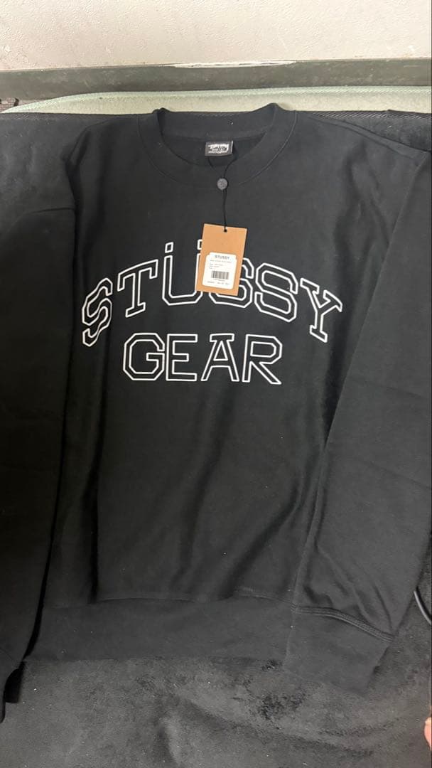 STUSSY ブラック スウェット