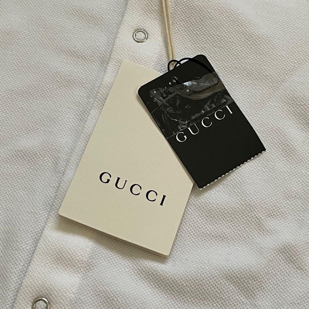 【未使用】GUCCI グッチ ベビー服 ロンパース オールインワン ストライプ