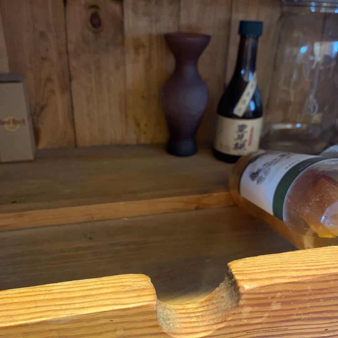 木製ワインラック　カウンター　食器棚