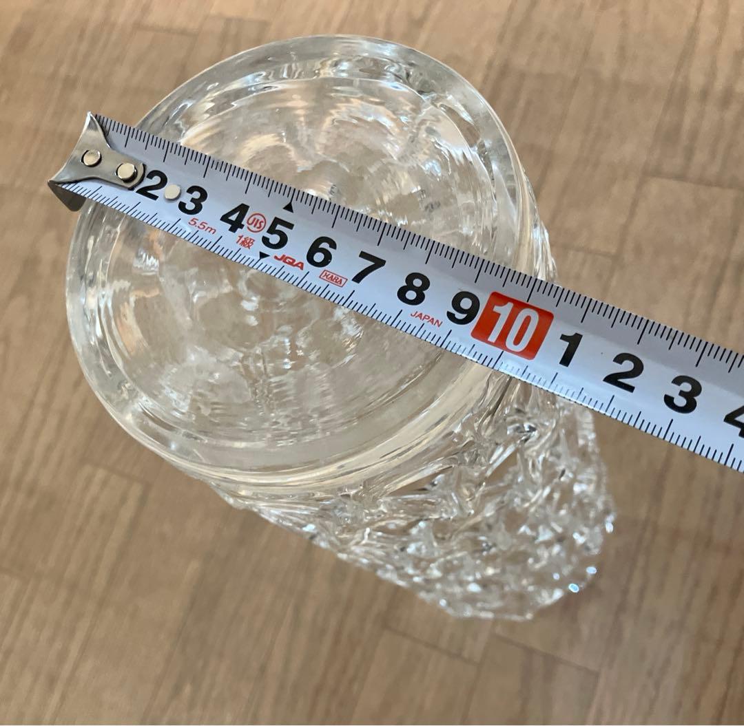 値下げしました❣️クリアガラス　置物　シンプル（高さ29cm）
