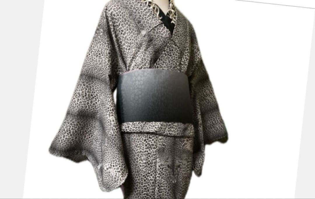 フランスファッションデザイナー　ジャンポール・ゴルチエ　セオα 単浴衣　半幅帯付