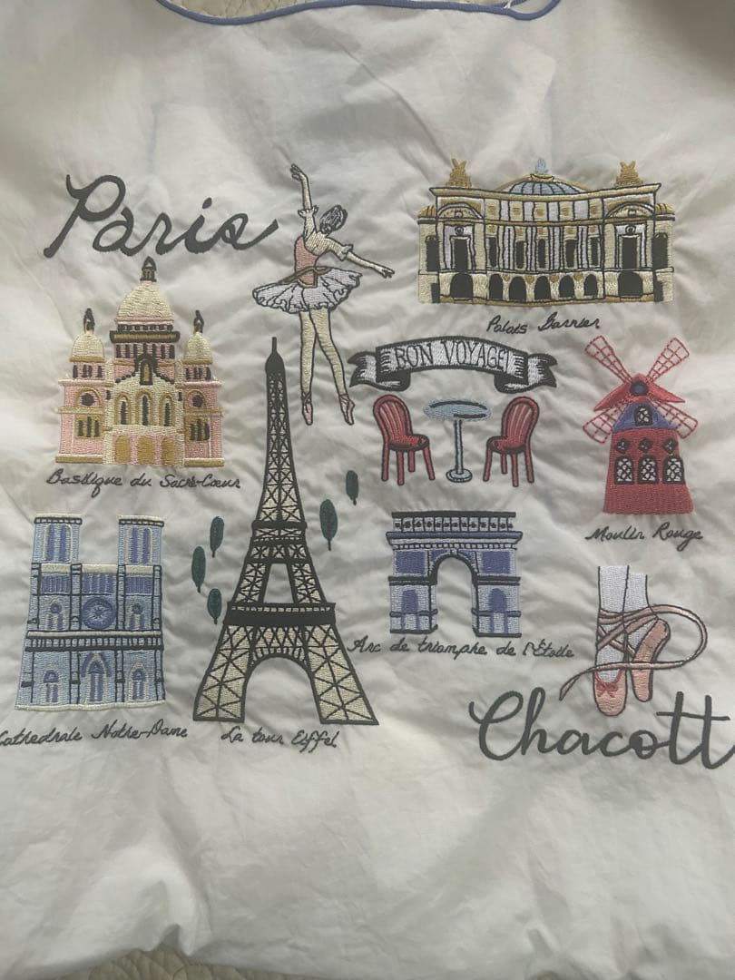 ボールアンドチェーン　Chacott エコバッグ　パリ