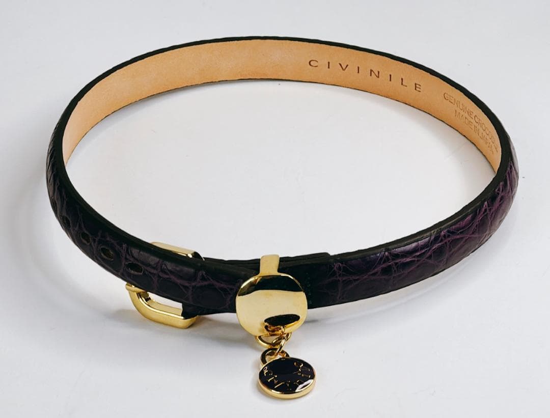 CIVINILE　チビナイル　クロコダイル首輪　愛犬用お洒落な　2個セット