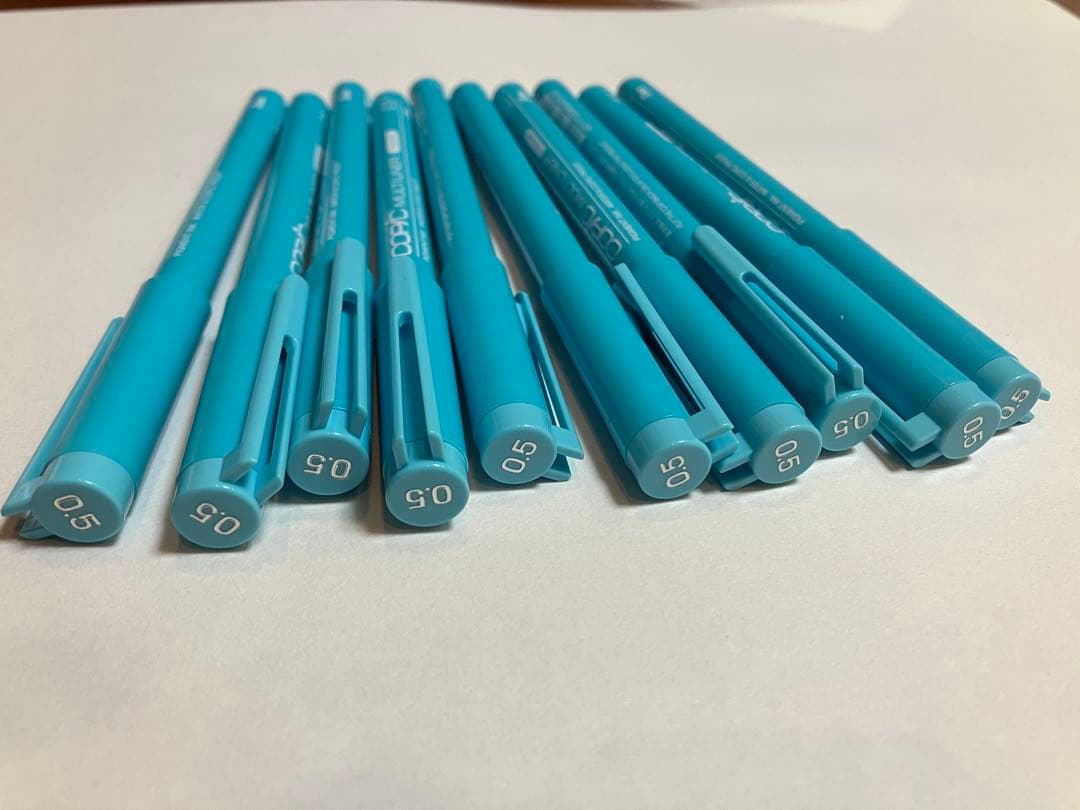 【激レア】コピック マルチライナー ターコイズ 50本（5線幅各10本）