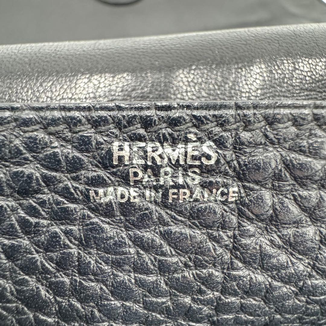 HERMES エルメス ドゴン トゴ レザー ボディバッグ ウエストバッグ 黒