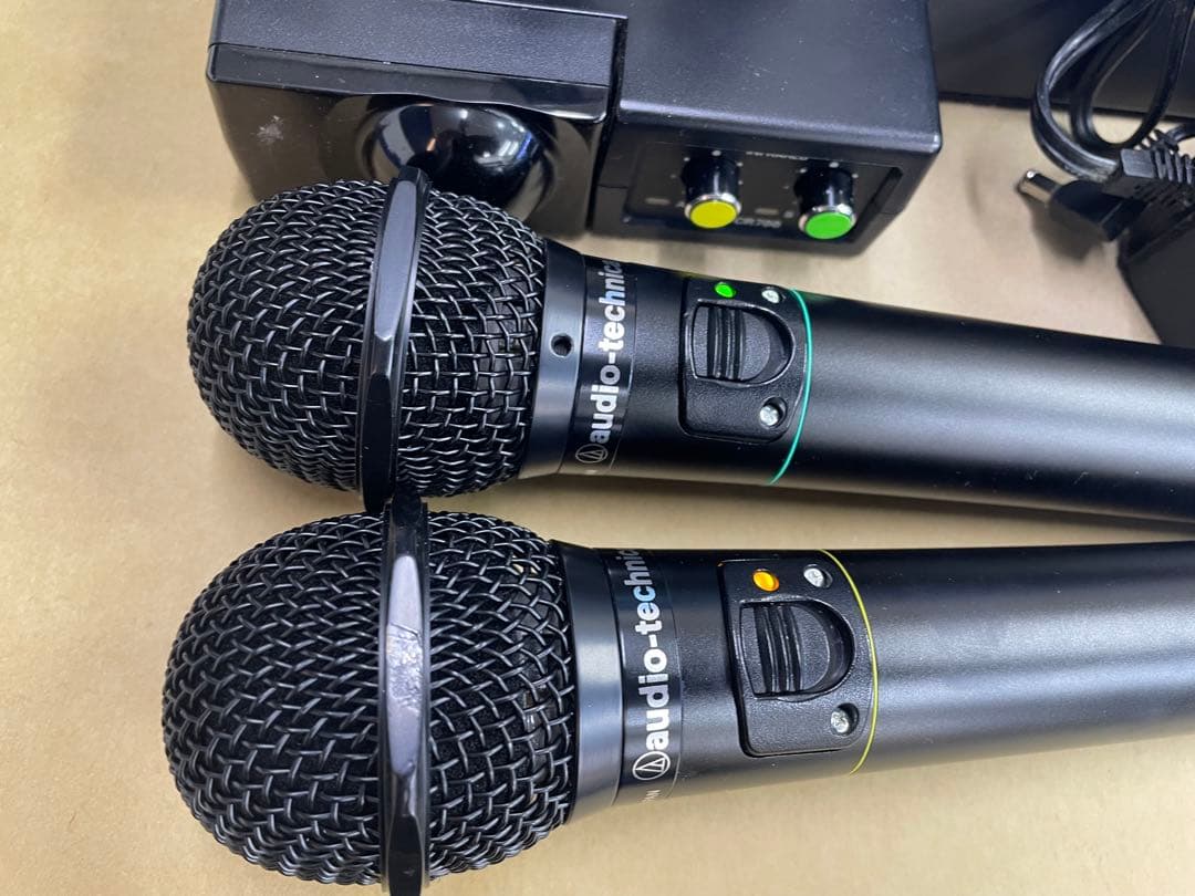 オーディオテクニカ製ワイヤレスマイクセットAT-CR700+CLM7000極上