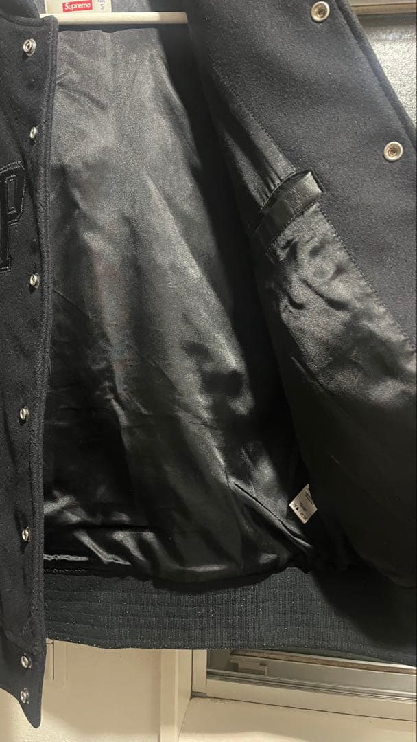 即完売モデル　シュプリーム　アーチロゴ　スタジャン　バーシティジャケット　S