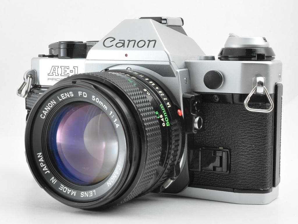キヤノン AE-1 PROGRAM シルバー NFD 50mm f1.4《動認》