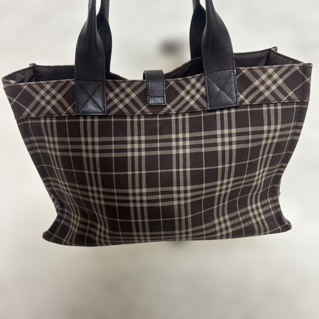 極美品✨バーバリーブルーレーベル トートバッグ ノバチェック ブラウン