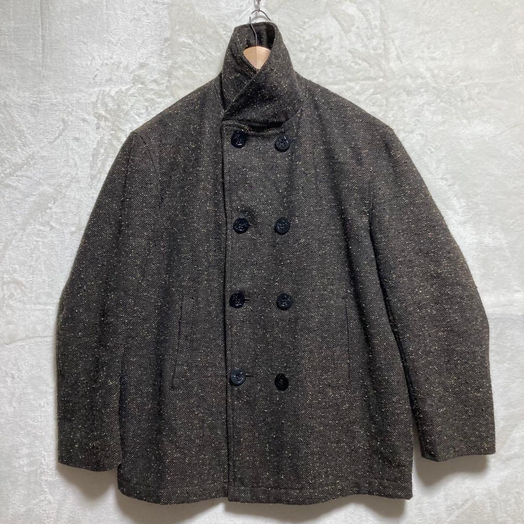 タ*リ様 80s SPIEWAK USA製 キルティングピーコート 実寸 XL