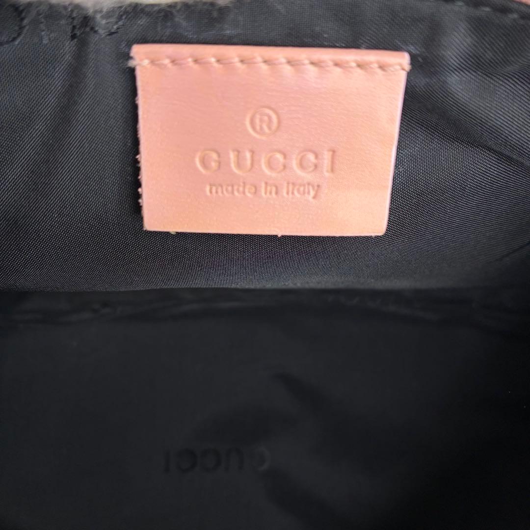 130 GUCCI グッチ　ミニハンドバッグ　キャンバス　ショルダーバッグ　m4