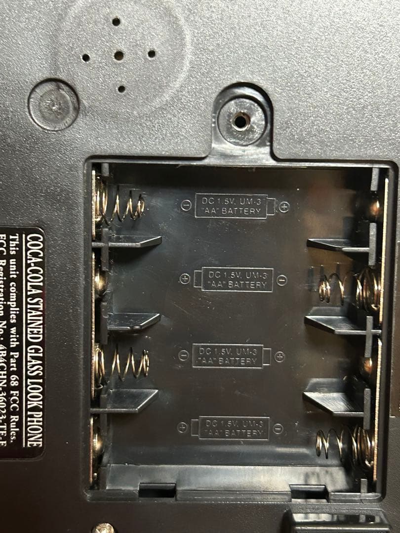 コカコーラ　電話機　ステンドグラス風　アンティーク　ビンテージ