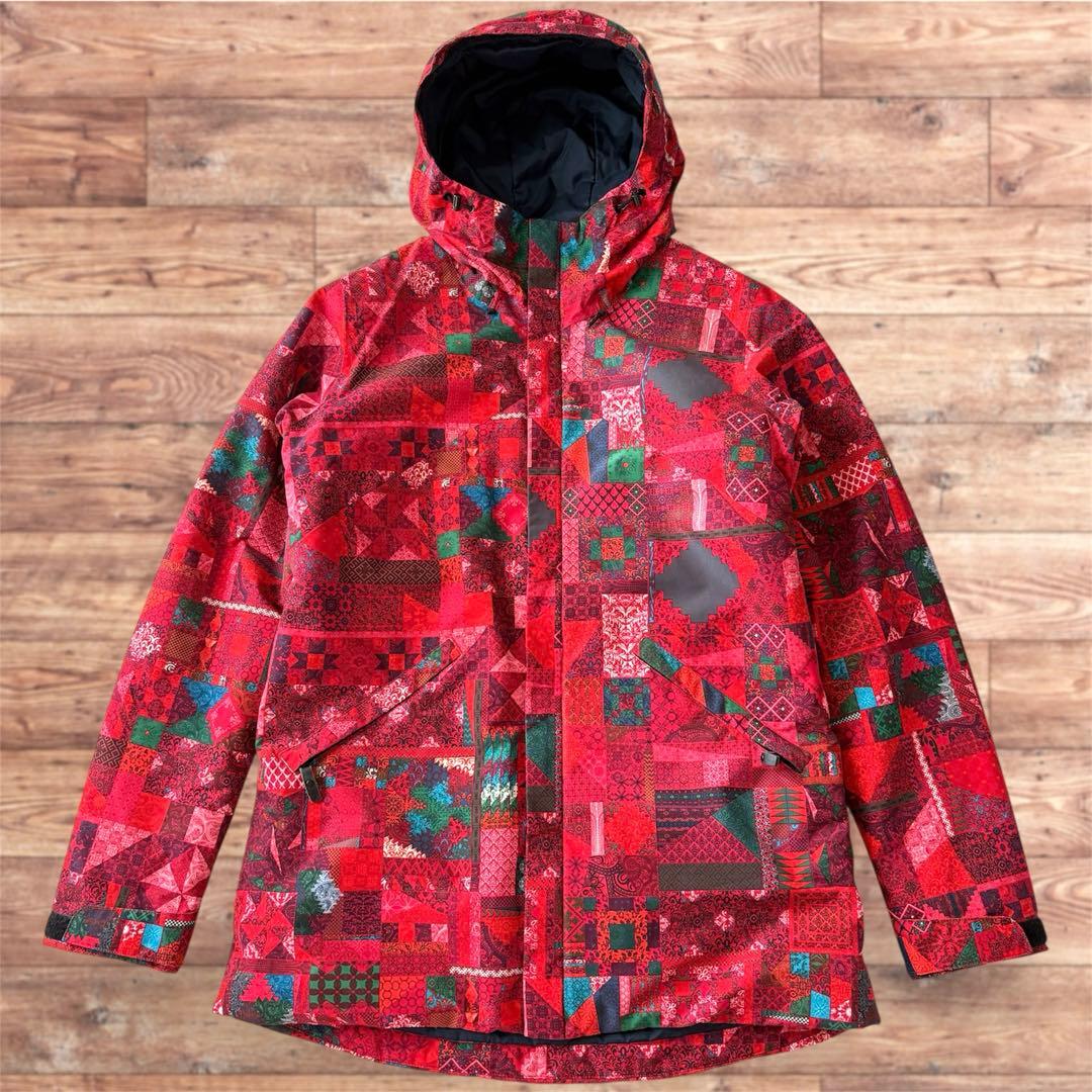 BURTON DRYRIDE スノボジャケットM相当 総柄 レディース 美品