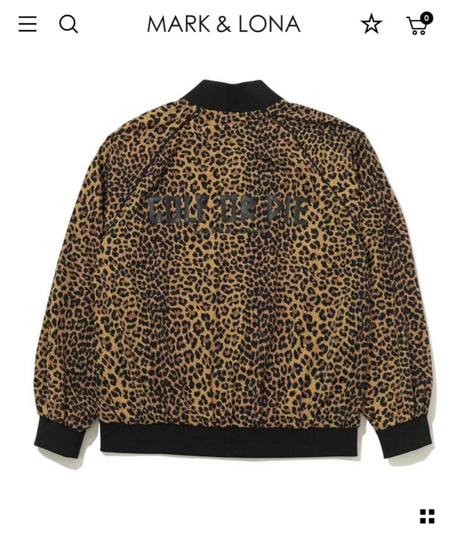MARK & LONA 48 ゴルフオアサーフ ヒョウ柄 ジャケット