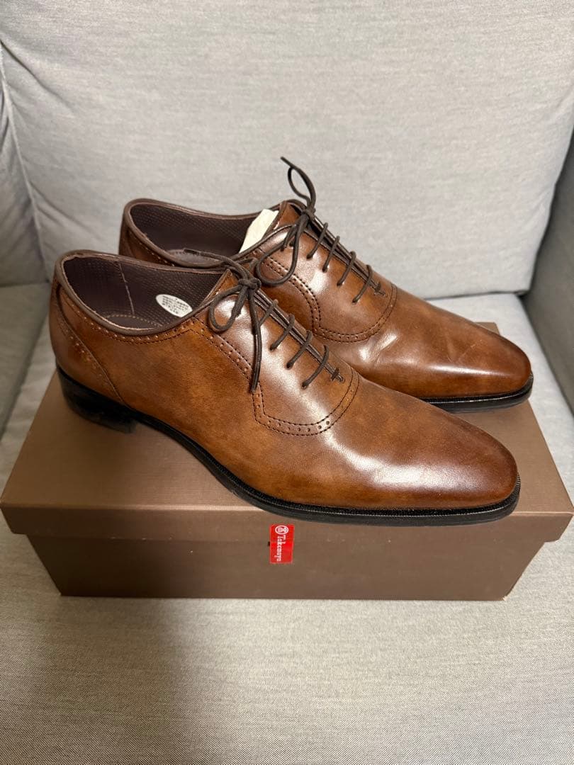 madras ブラウンレザー ドレスシューズ レースアップ