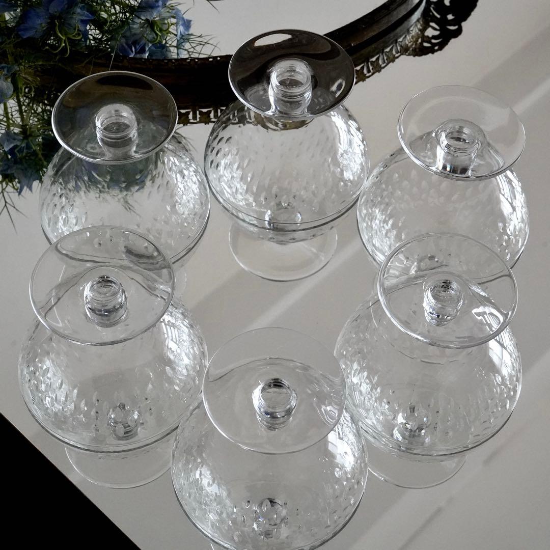 美品★オールドバカラBACCARAT★パリ★シャンパンクープ ワイングラス★6脚