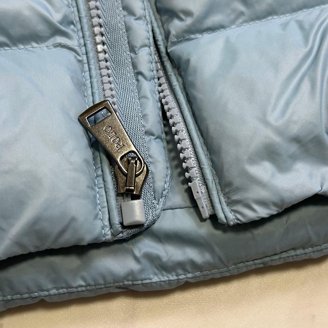 【美品】ポロラルフローレン 中綿ジャケット ブルー系 XL 刺繍ロゴ