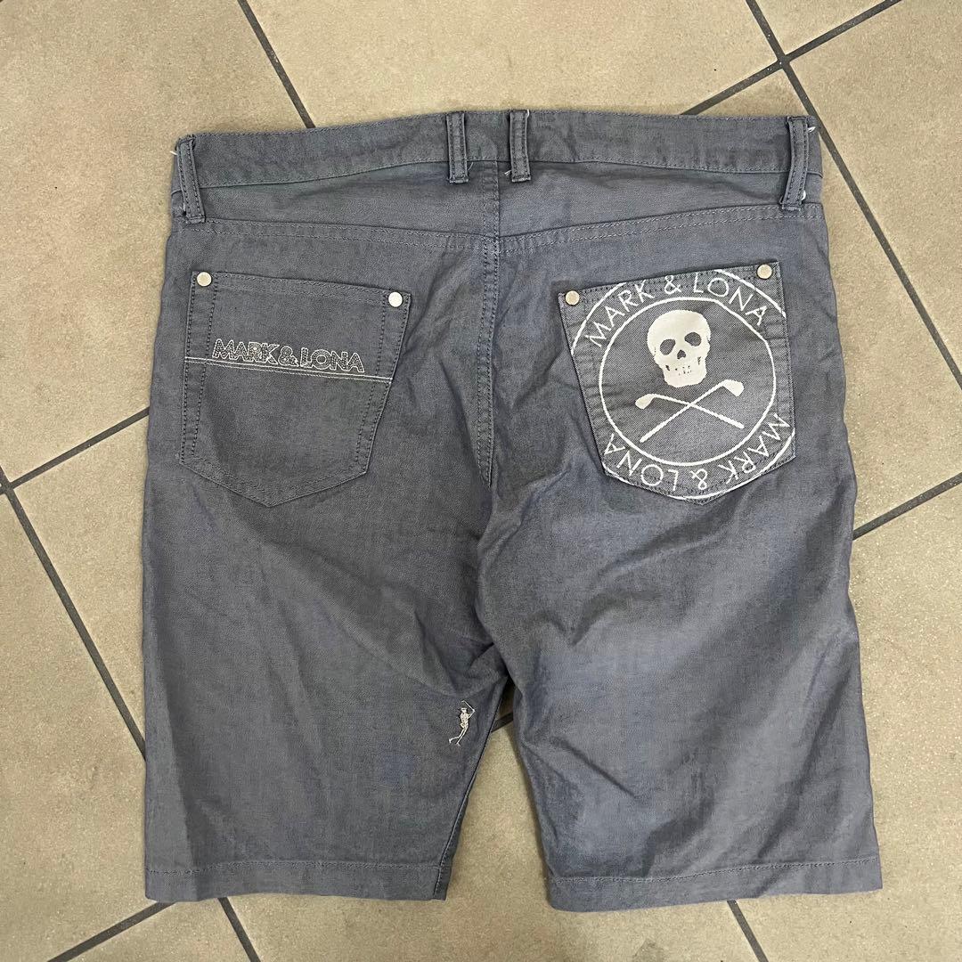 MARK&LONA マークアンドロナ　ハーフパンツ　メンズ　L ゴルフ　ロゴ