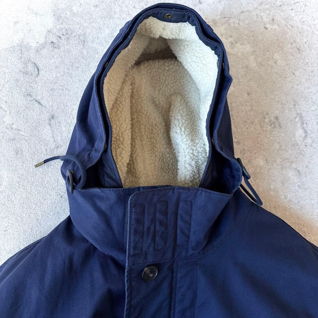 ラコステ 3way 裏ボア モッズコート フィッシュテイルパーカー ネイビーXL