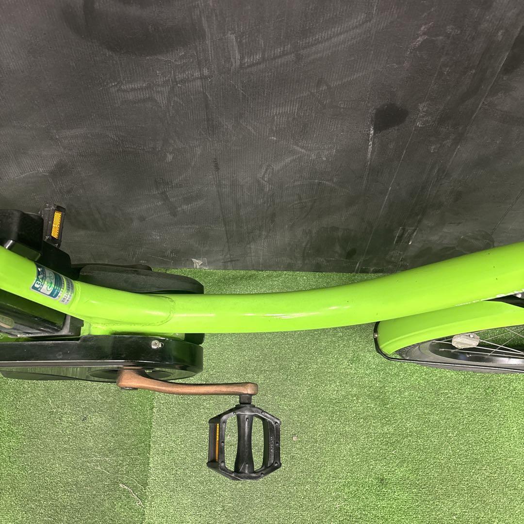 電動自転車 YAMAHA PAS Babby キミドリ 3人乗り対応　31★