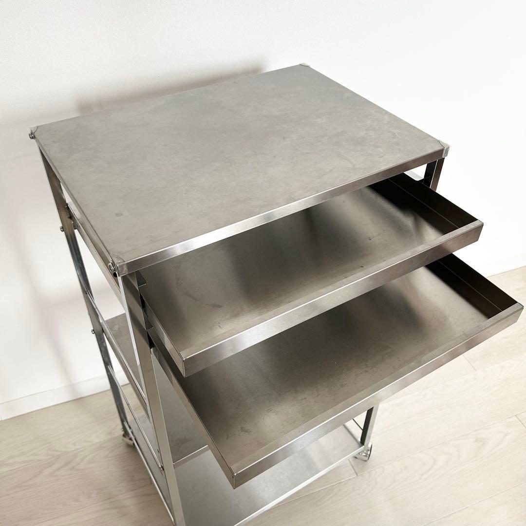 ステンレス　ワゴン　作業台　ディノス　収納カート