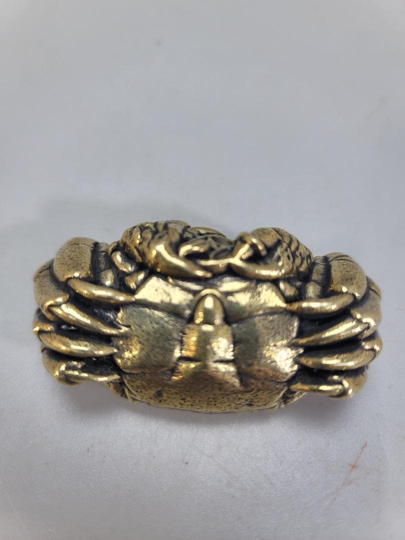 盆石 蟹置物 銅いぶし銀？ 152.65g