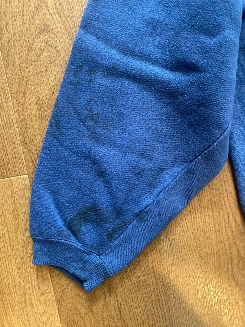 90sオールドステューシーロゴスウェット ネイビーブルー XL フェードネイビー