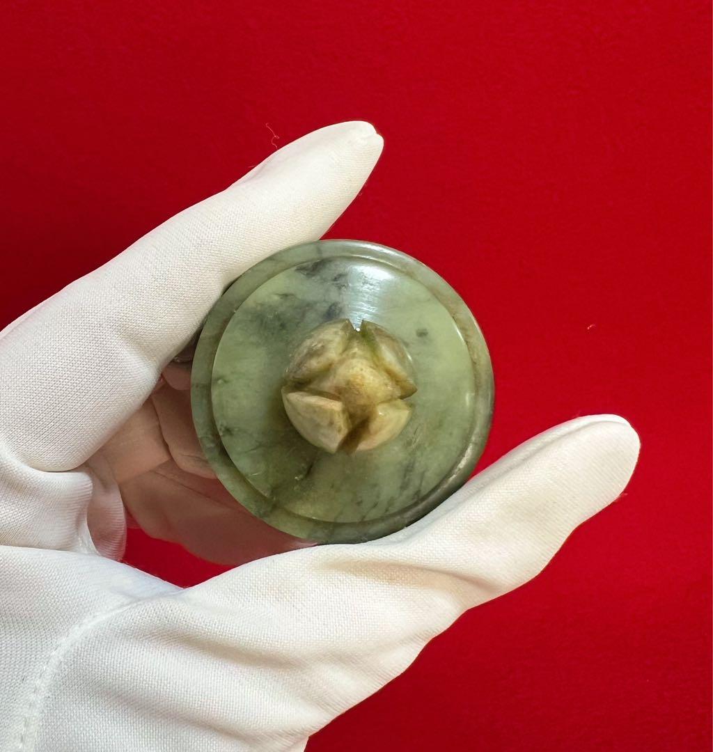 中國美術 古玩 玉石香筒 香道具