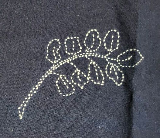 袱紗　刺し子　53.0×86.0　たけのこ　高級古布　テーブルランナー