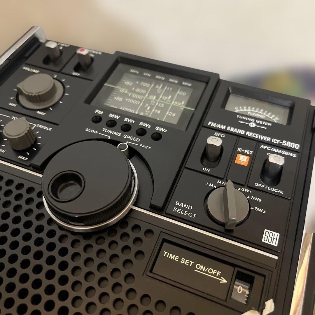 動作美品！●スカイセンサ－　5800 ●昭和のBCL傑作機！ACアダプター付